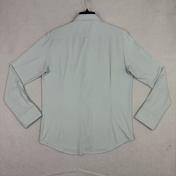 Barbell Apparel Motive Dress Shirt Mens M Light Blue Performance Stretch - Picture 7 of 11